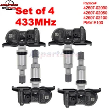 4PCS TPMS Tire Pressure Sensors 42607-02090 42607-02050 42607-02100 For Toyota 