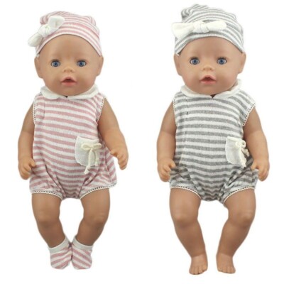 Doll Clothes Set Hat Socks Fit For 43cm New Born Doll 17inch Reborn Baby Dolls Doll Clothes Set Hat Socks Fit For 43cm New Born Doll 17inch Reborn Baby Dolls