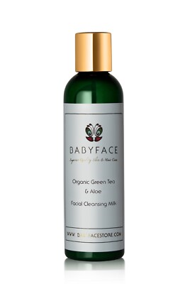 Sensitive Dry Skin Organic Green Tea & Aloe Facial Cleanser Milk Wash - Babyface