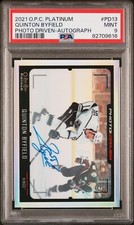 2021-22 O-Pee-Chee Platinum Quinton Byfield Photo Driven Auto Rookie RC PSA 9