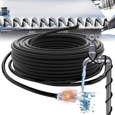 Self-Regulating Heating Cable 120V - ETL Certified Roof & Pipe Protection System