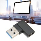 Rechteckiger Winkel USB Auf USB C Adapter 90 Grad Plug And Play USB 3.0 A