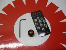 Q-PARTS MINI DOME KNOB - BROWN PEARL ON DARK BLACK - #KDBMD-0324