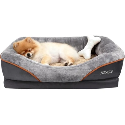 Orthopädisches Hundebett mit Memory-Schaum und Waschbarem Bezug - Bild 1 von 4