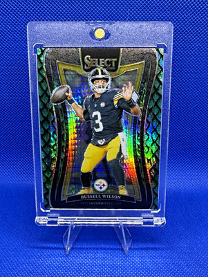 2024 Select Russell Wilson Dragon Scale Prizm /81 Suite Level SSP Steelers