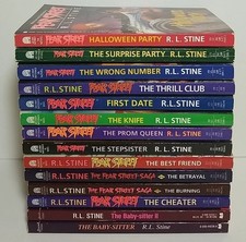 Lot 14 R. L. Stine Paperback Novels Fear Babysitter 12 First Editions 1989-1994