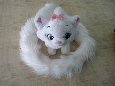 Disney Parks Plush Stuffed Toy Aristocrats MARIE with 48" Fluffy Boa Tail