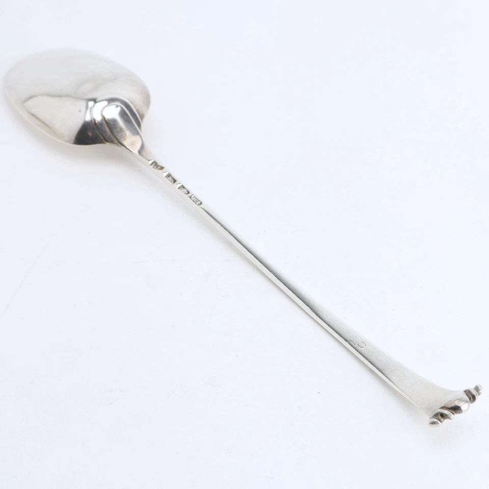 Onslow James Tookey London Sterling Pair Stuffing Spoons 1766 Georgian Armorial - Image 3 of 4