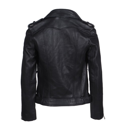 Maje Women's Jacket Size 36 FR / S 100% Leather Biker Jacket H17BOCELIX - Picture 4 of 10