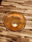 Vintage Translucent Carnival Glass 5.25" Iridescent Vase — photo 2