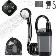 Long-Lasting Portable Camping Shower With 6000mAh Battery For Outdoor Use