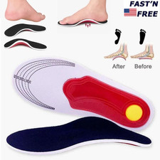 Orthotic Shoe Insoles High Arch Support Inserts for Plantar Fasciitis Flat Feet