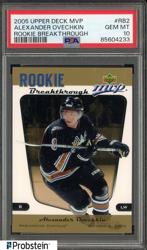 2005 Upper Deck MVP Rookie Breakthrough #RB2 Alexander Ovechkin RC PSA 10