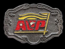 NF29103 VINTAGE 1970s  AVP  COMPANY OR ORGANIZATION HITLINE USA PEWTER BUCKLE