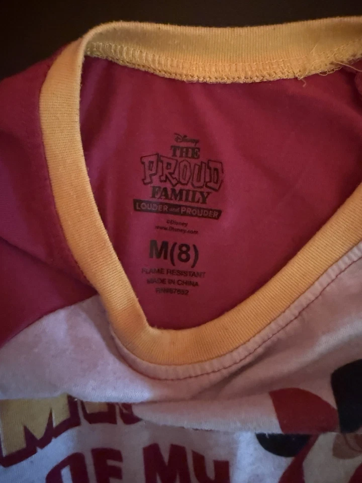 The Proud Family Pajama Short Set Size Girl's 8 - Image 3 of 3