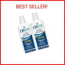 CloSYS Ultra Sensitive Mouthwash, 32 Ounce (Pack of 2), Unflavored (Optional Fla