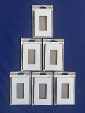 Lutron Claro Rocker Wall Plate Gloss White • 1-Gang • CW-1-WH • Set of 6