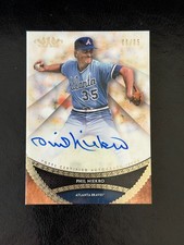 2017 Topps Tier One Phil Niekro Gold On Card Auto Autograph /65 RARE HOF BRAVES