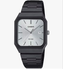 Casio Men's MTP-B185B-7AV Black IP Stainless Steel Watch Used