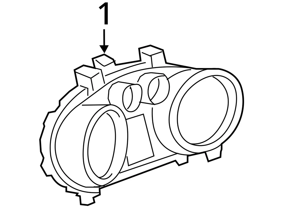 Cuadro de instrumentos velocímetro Buick Encore 2017-2017 medidores 42539743 bajo 9 V Foto 4 de 4