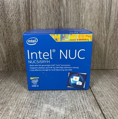Intel NUC NUC5i5RYH Mini PC Kit 5th Gen Core i5 Barebone w/ Power Adapter Box