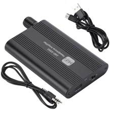 1*HIFI Headphone Amplifier Stereo Earphone Audio AMP 3.5mm Aux For Music Player