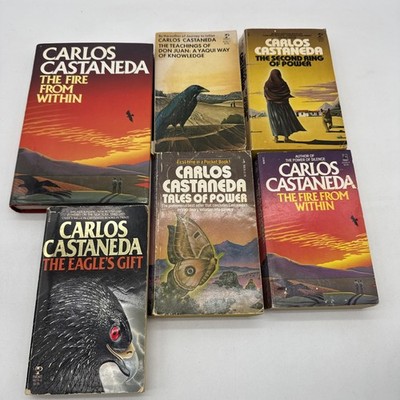 Carlos Castaneda Book Lot 6 Vintage Don Juan The Teachings Eagle s Gift