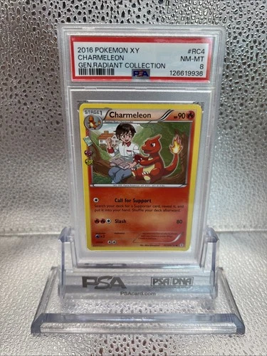 2016 POKEMON XY GENERATIONS RADIANT COLL #RC4 CHARMELEON PSA 8