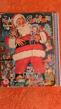 Vintage THE NIGHT BEFORE CHRISTMAS 1961 Merrill Co. Publishers Linen Book Santa