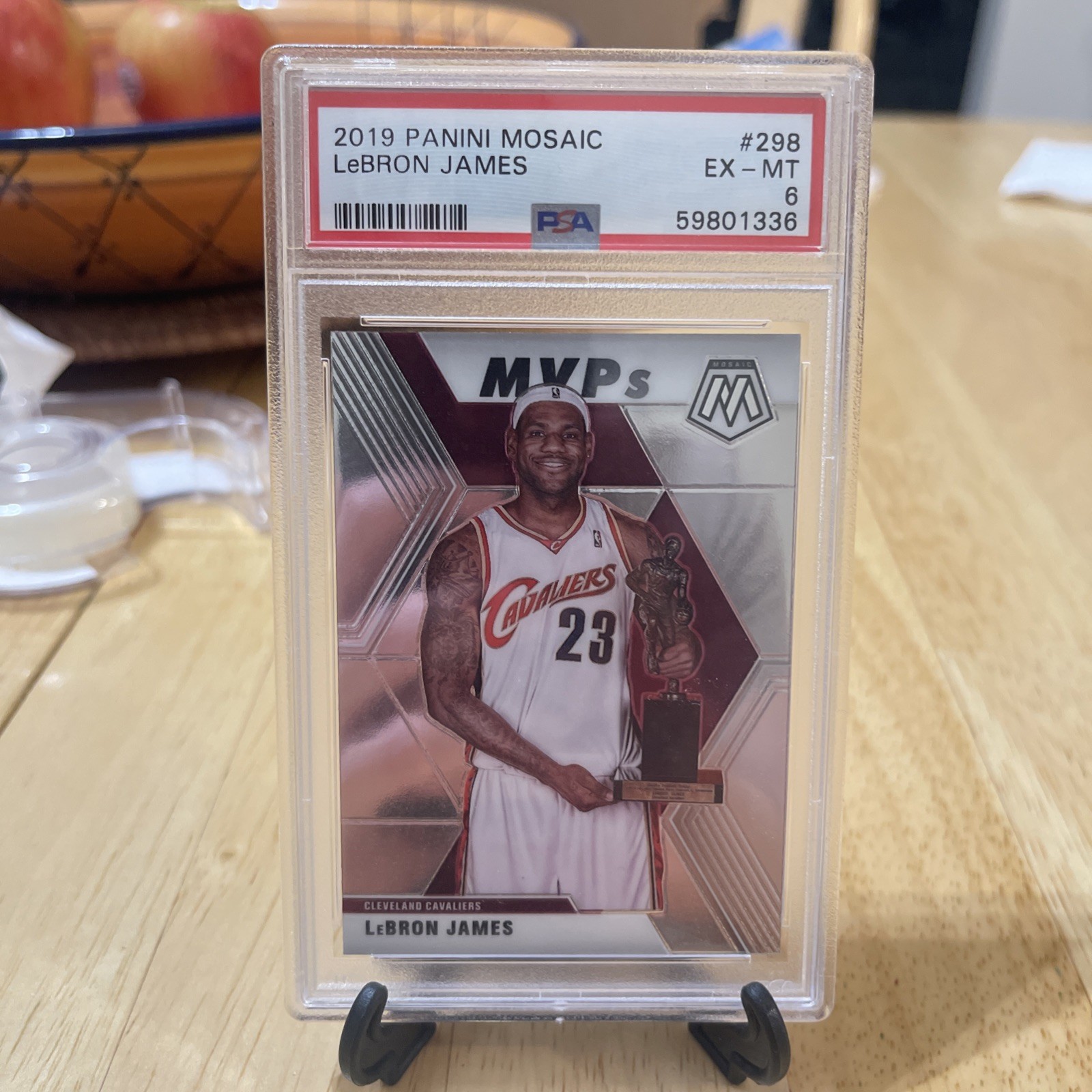 2019-20 Panini Prizm Mosaic Lebron James Silver Base MVP’s SP #298 Cavaliers Cav