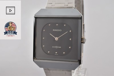 Vintage [Exc+5] Rado DiaStar 67-396.0067.3 Silver Manual Men's Watch From JAPAN