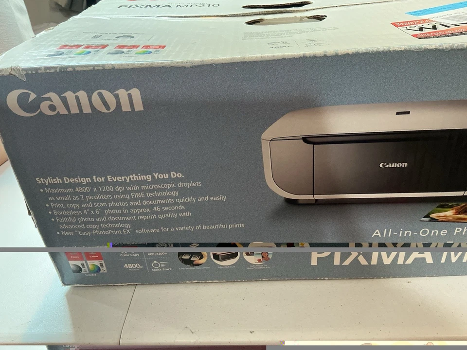 Canon PIXMA MP210 All-In-One Inkjet Printer Sealed New In Box - Image 4 of 4