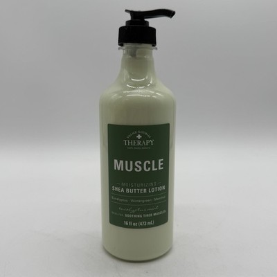 2pk Village Natural Therapy MUSCLE Moisturizing Shea Butter Lotion 16 oz ea