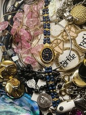 Vintage Jewelry Lot NICE COSTUME 4 Lbs All Wearable  watches