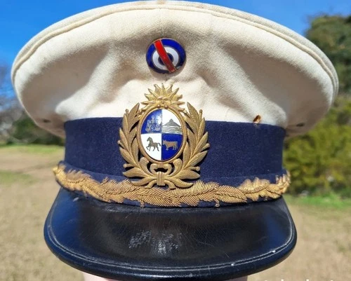 URUGUAYAN ARMY GENERAL DRESS WITHE CAP HAT 1948/1953