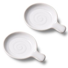 Coffee Spoon Rest, 3.3" Small Ceramic Holder for Kitchen Counter and Stove To...