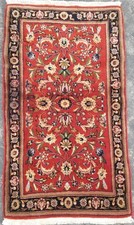 Vintage Traditional Handmade Floral Wool Multicolor Rug 112x63cm