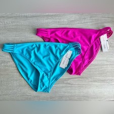 2 Pair Salt  Cove Juniors' Strappy Hipster Bikini Bottoms Size XL
