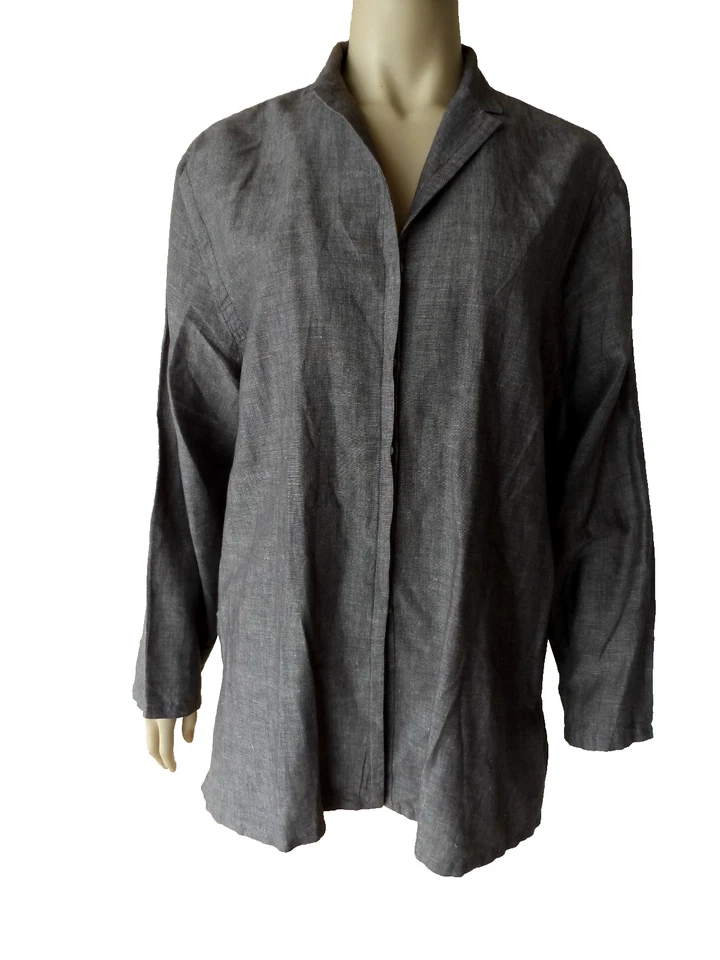 Talbots Sz L Pure Irish Linen Jacket Blazer Topper Light Coat Not Lined Vintage - Image 3 of 4