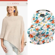 2- Nursing Covers- Floral Milk Snob and Natural We Are Amma Cocoon