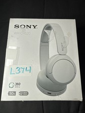 Sony WH-CH520 Wireless Headphones Bluetooth Headset - White OPEN BOX