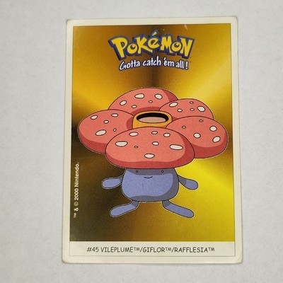 Pokémon Dunkin Boomer Sticker 2000 - Giflor - Vileplume #45