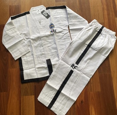 Adidas ITF Taekwondo Dobok Uniform White Size 190 ADITITF03-WH New
