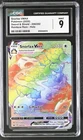 Snorlax VMAX CGC 9 Rainbow Rare Sword And Shield Base Set 142/202 Pokemon Card