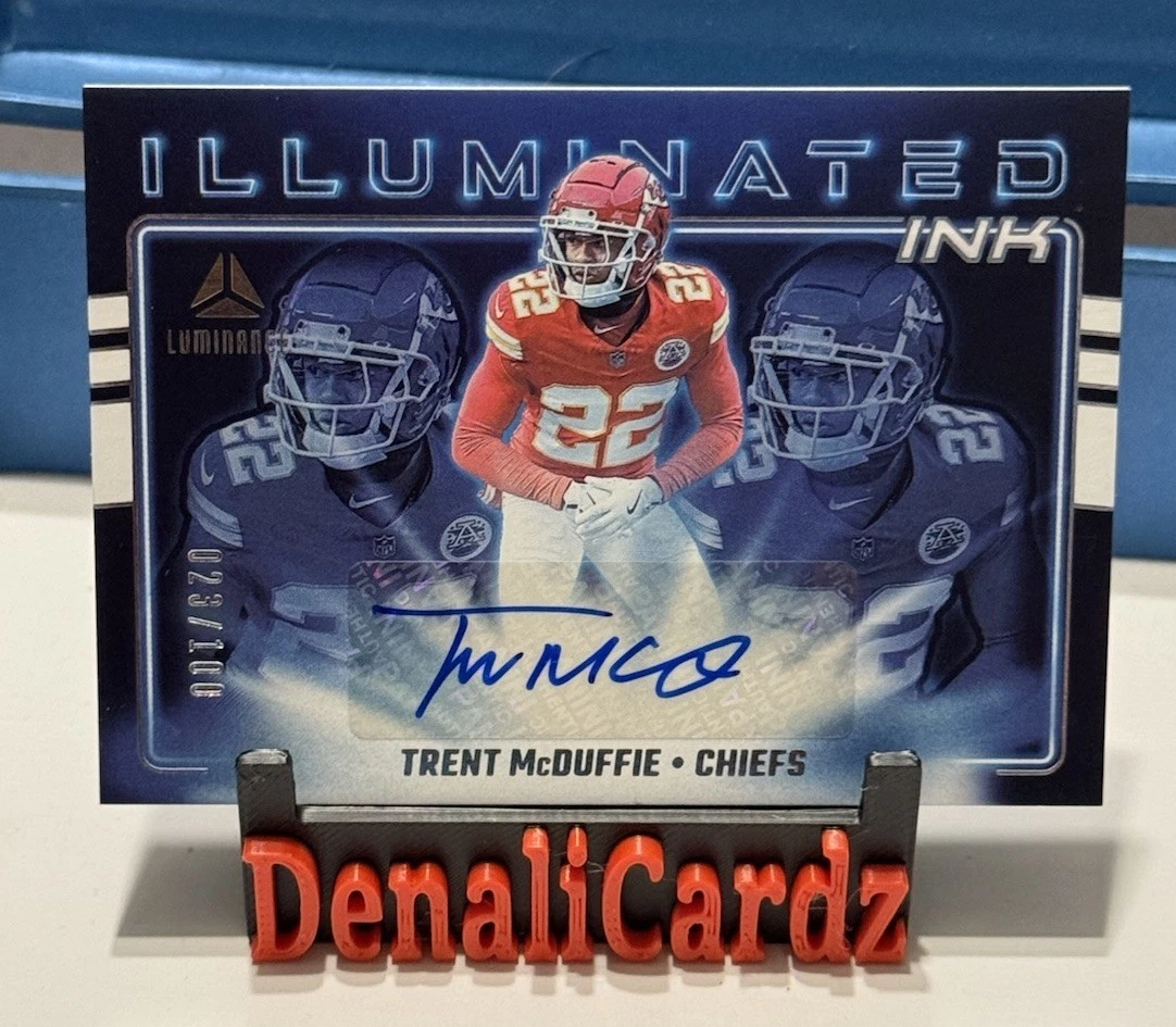 2025 Panini Luminance Trent McDuffie Illuminated Ink #/100 Auto #II-TMC Chiefs