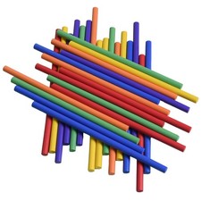 30 Pieces Rhythm Sticks for Kids Bulk, 12 Inch Wood Music Lummi Stick, 6 Colors