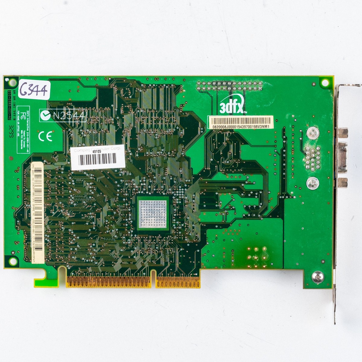 3Dfx Voodoo 3 1000 AGP 16MB Graphics Card Windows 98 SE Gaming