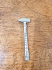 See's Candies Candy Hammer Toffee Brittle ADVERTISING Silver Tone Metal Vintage!