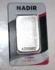Nadir Metal Rafineri .999  1 oz Silver Bar ~ Sealed in Assay Card