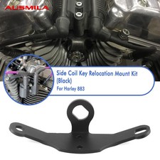 Black Side Coil Key Relocation Mount Kit For Harley Sportster 48 72 883 1200 A
